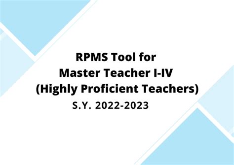 OFFICIAL & COMPLETE LIST of MOVs for Teachers I .